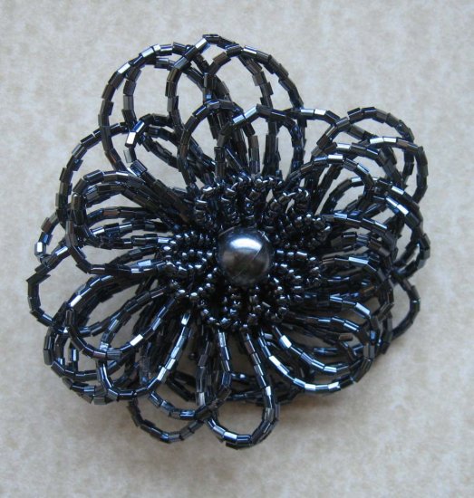 Wirework flower pin - very classy fashion brooche - wholesale - free sh/h