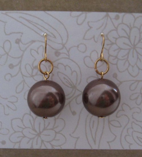 Large bauble drop earrings - free sh/h