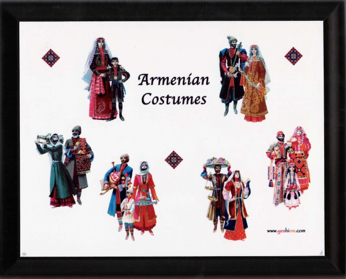 Armenian costumes plaque - free sh/h