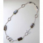 Jasper one of a kind trendy fashion necklace by Lucine