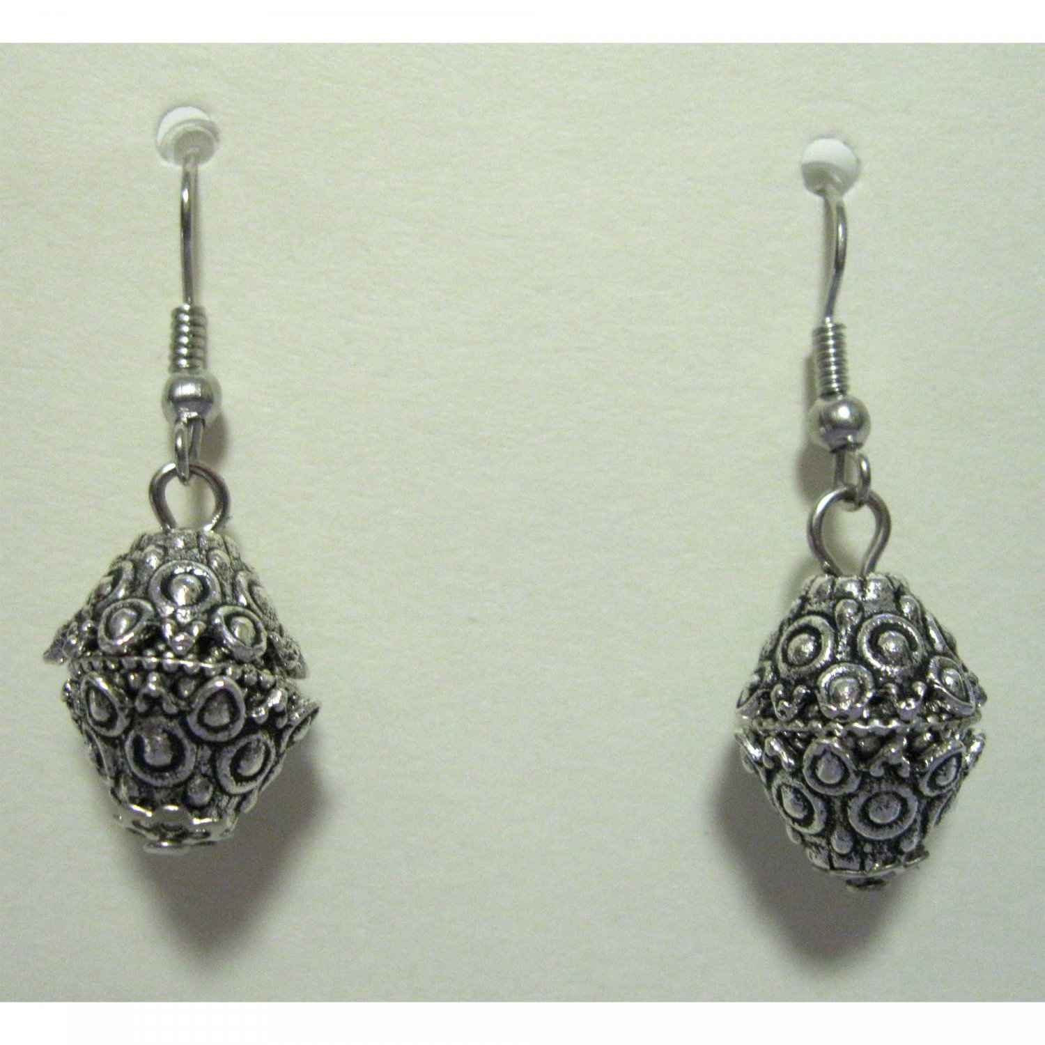 Silver drop fashion earrings