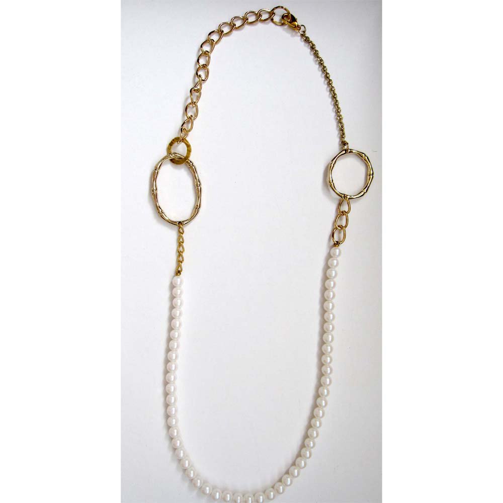 ooak pearl fashion necklace