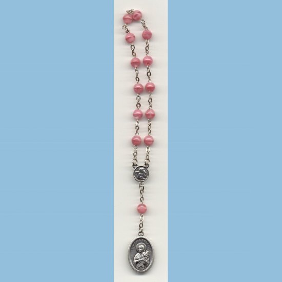 St. Maria Goretti Chaplet Pastel Swirl Druks