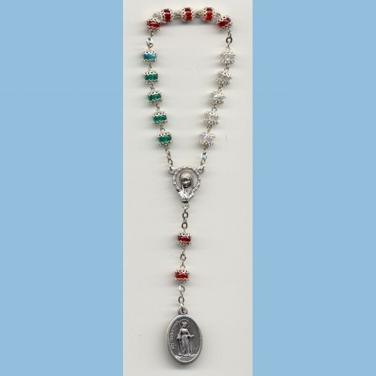 St. Dymphna Chaplet Capped AB Druks