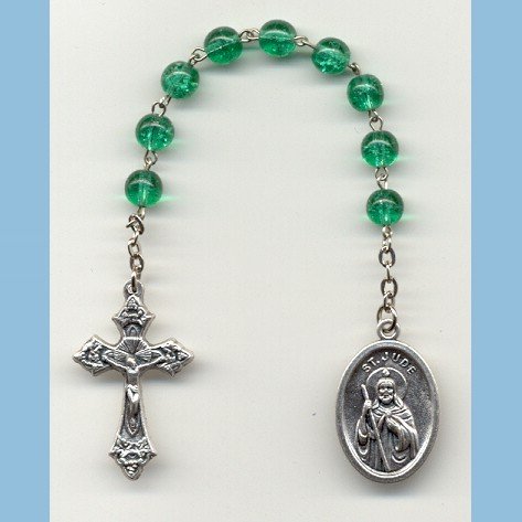 St. Jude Chaplet Crackle Beads