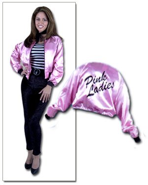 Pink Ladies 50's Jacket Grease Costume Satin Small