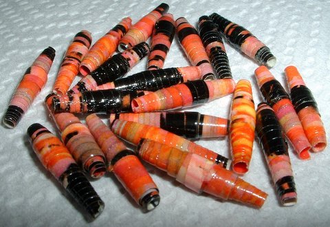 Serendipity Paper Beads "Peach Parfait"