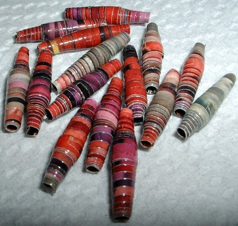 Serendipity Paper Beads "Swizzle Stick"