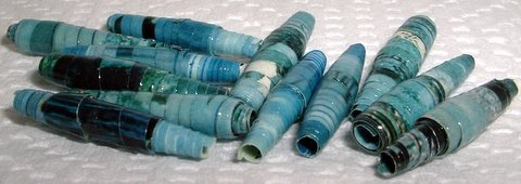 Serendipity Paper Beads "Azure"