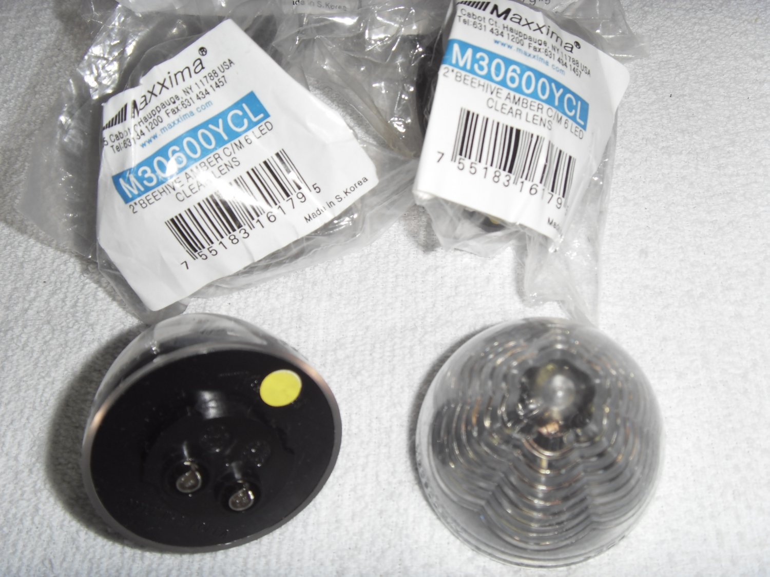 New* maxxima 2" beehive amber LED