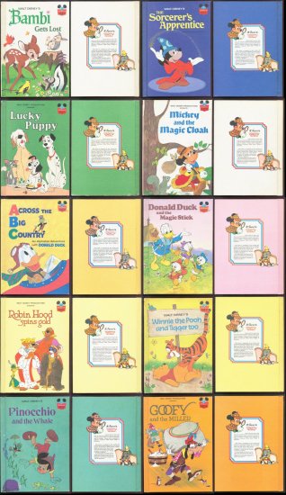 Walt Disney Books - Lot of 42 - Vintage Random House World of Reading