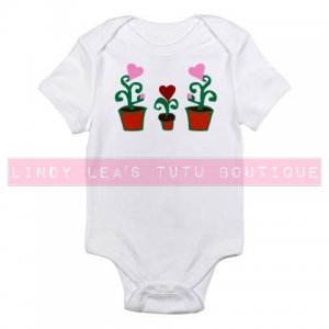 HEART FLOWERS in POTS | infant bodysuit