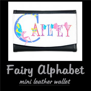 FAIRY ALPHABET | personalizable mini leather wallet