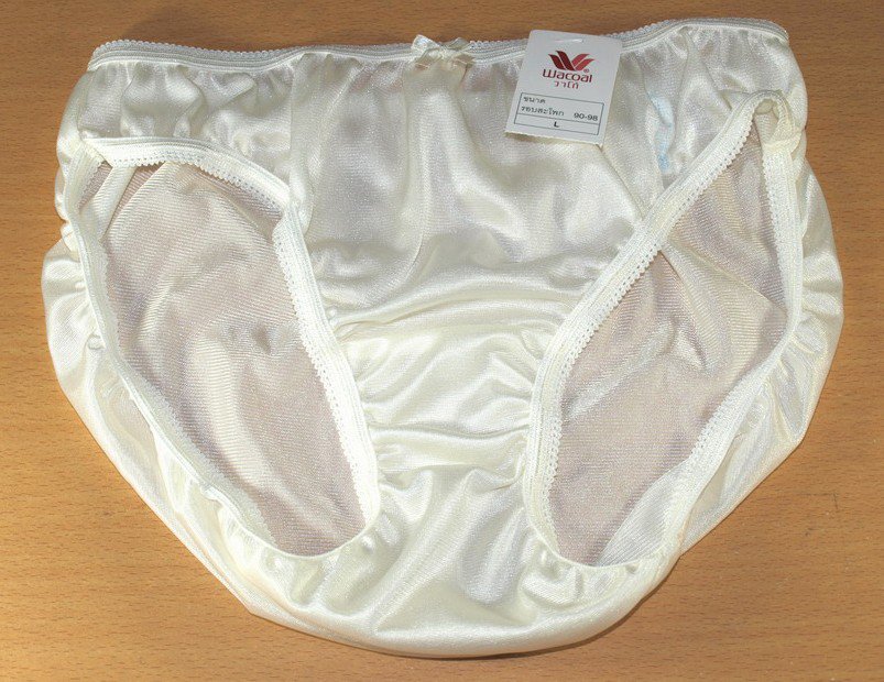 Wacoal Sheer Nylon Panties White Bikini Free Ship 35 37 