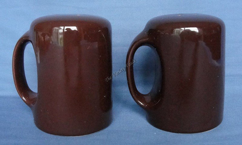 Ceramic Brown Salt & Pepper Shakers