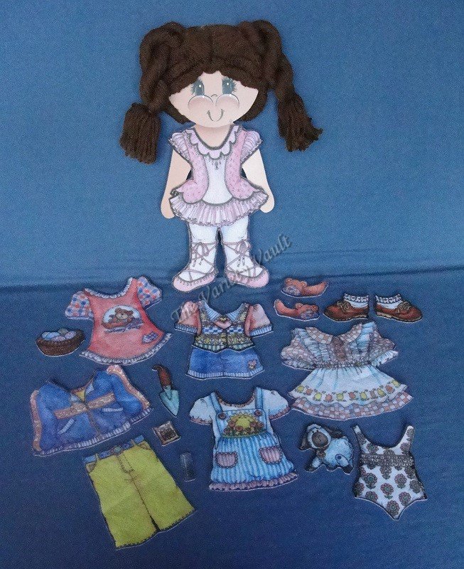 Felt Dolls Board Backing Set of 2