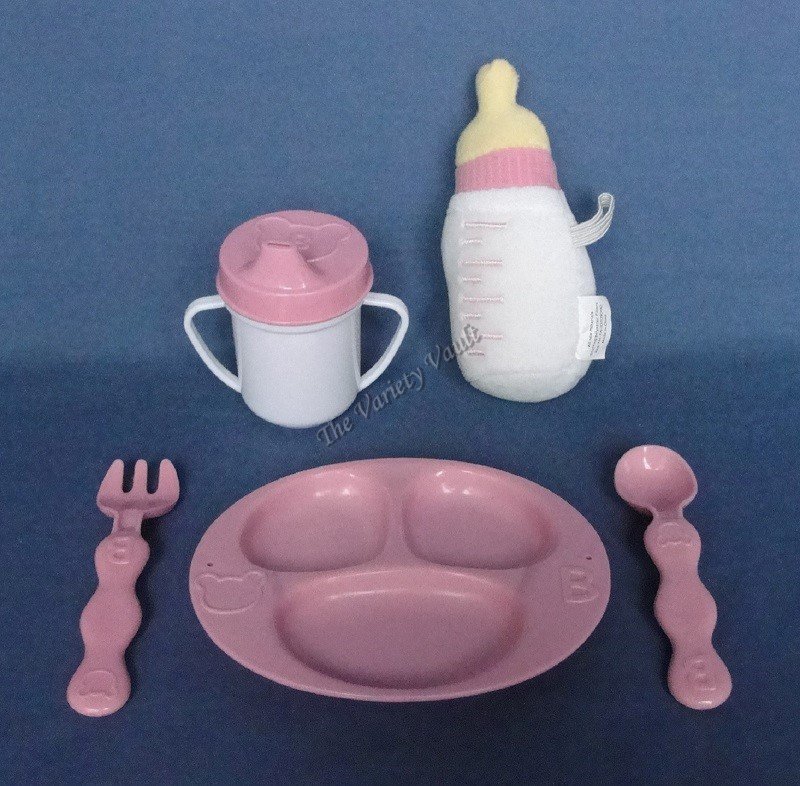 Build a Bear Accessories Dinnerware Spoon Fork Bottle Sippy Cup Rare