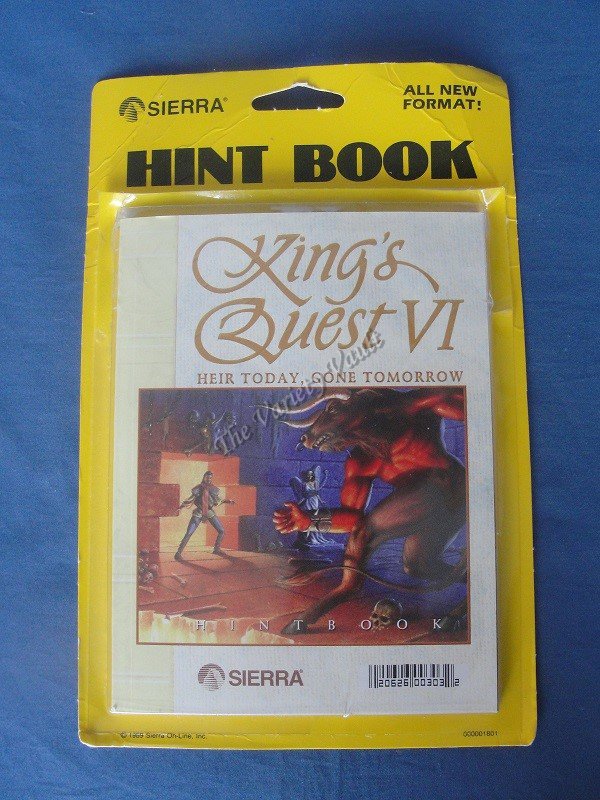 Kingâs Quest VI Hint Book Sierra Heir Today Gone Tomorrow Vintage New Open Package