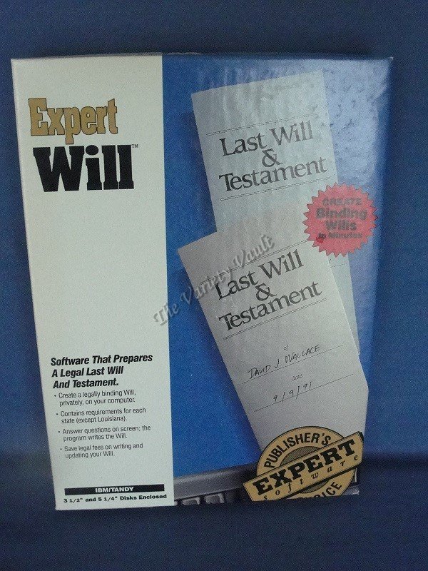Expert Will IBM/Tandy PC Software Vintage
