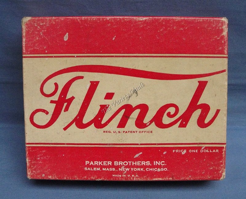 FLINCH Card Game Vintage 1938 Parker Brothers Salem MA Complete