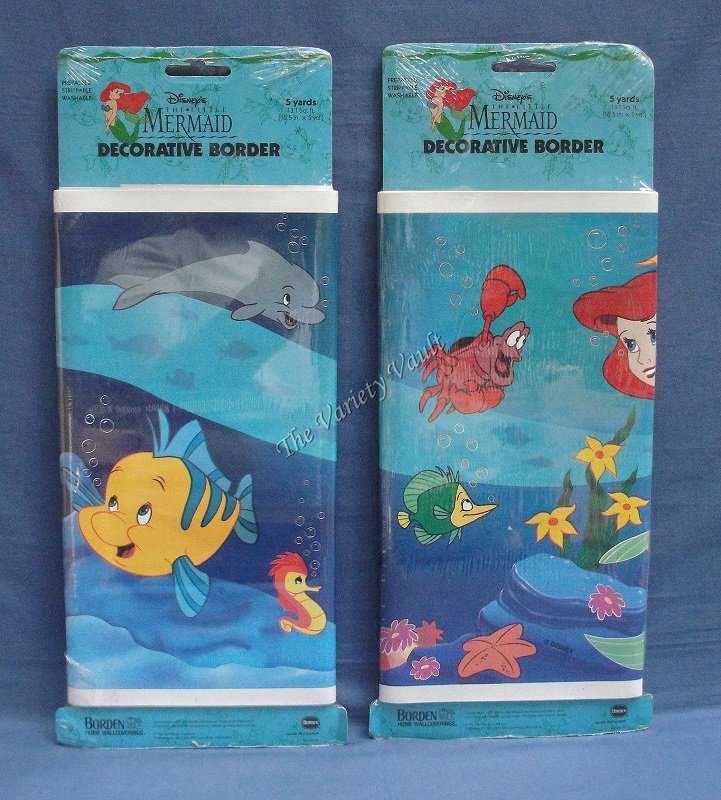 Disney's The Little Mermaid Decorative Border Ariel Flounder Sebastian