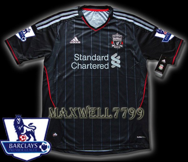 NEW 11-12 LIVERPOOL AWAY BLANK PREMIER PATCH SOCCER SHIRT JERSEY
