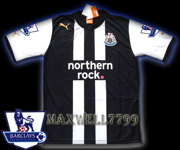 NEW 11-12 NEWCASTLE HOME BLANK PREMIER PATCH SOCCER SHIRT JERSEY