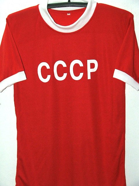 RETRO RUSSIA AWAY WORLD CUP CCCP RARE SOCCER SHIRT JERSEY # M