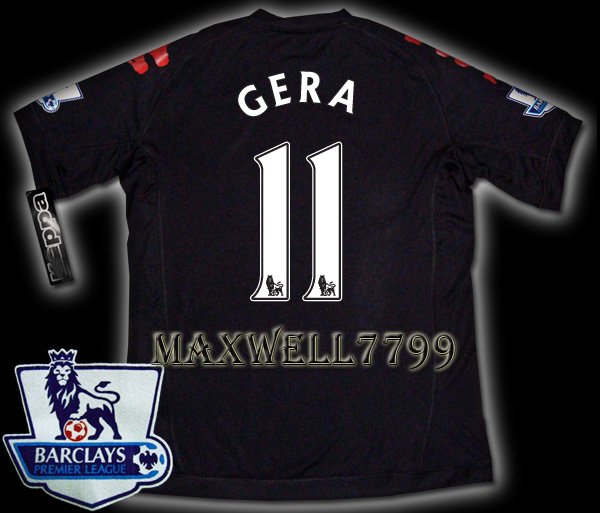 NEW 11-12 FULHAM AWAY GERA 11 PREMIER PATCH SOCCER SHIRT JERSEY