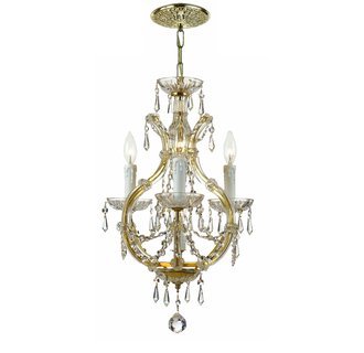 Crystorama Crystal Maria Theresa Chandelier in Gold NEW