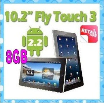 10.2" Android 2.2 GPS 512mb RAM 8GB x220 HDMI support 3G GPS tablet pc