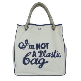 Anya Hindmarch "I'm not a Plastic Bag" Blue