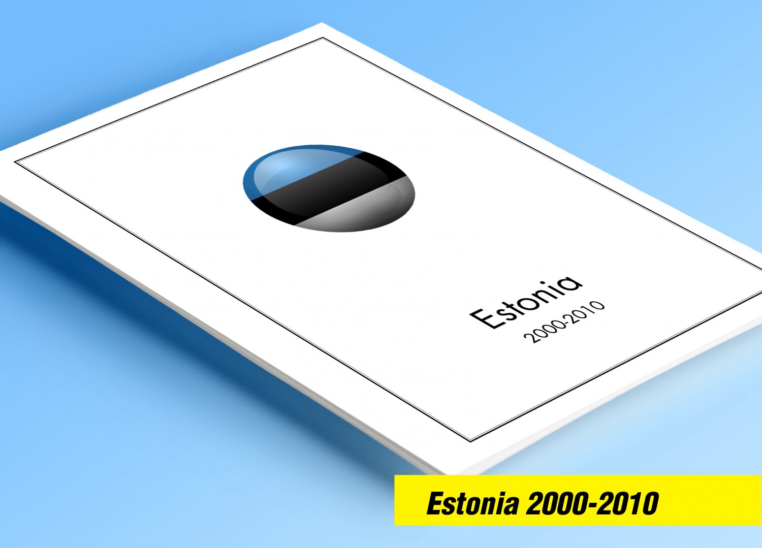 COLOR PRINTED ESTONIA 2000-2010 STAMP ALBUM PAGES (36 illustrated pages)