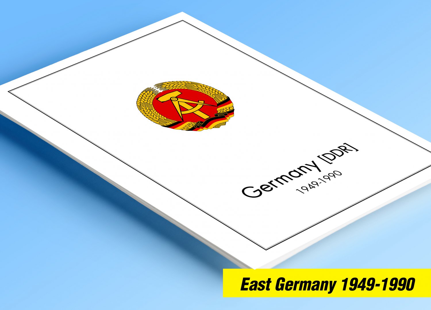 COLOR PRINTED EAST GERMANY 1949-1990 STAMP ALBUM PAGES (334 illustrated pages)