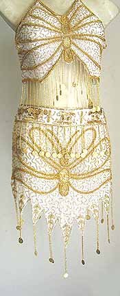 Belly Dance Costumes White Dress A