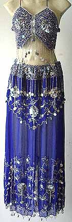 Belly Dancing Costume Dress DS Blue