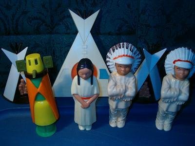 St. Labre School Vintage Plastic Toys/Figurines Set