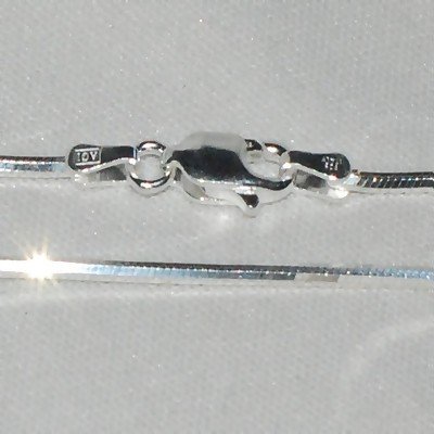 Sterling Silver 18 Inch 4 side 1.5 mm Snake Neck Chain.