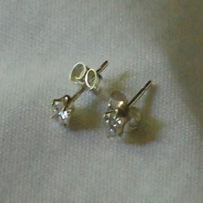 Sterling Silver CZ Cubic Zirconia 3mm Stud Earrings