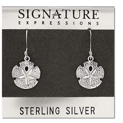 Sterling Silver Starfish in the sand dangle earrings
