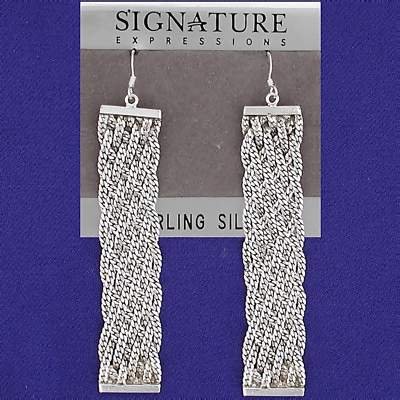 Sterling Silver Long Linked Dangle Earring