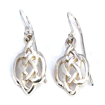 Sterling Silver Celtic knot Filigree Earring Dangles