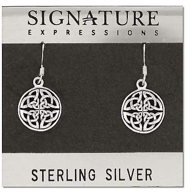 Sterling Silver Celtic Knot Filigree Dangle Earring