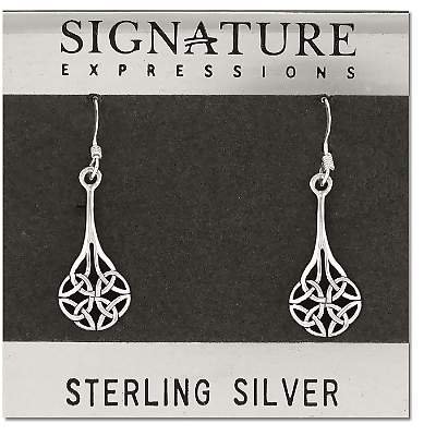 Sterling Silver Celtic Filigree Dangle Earring