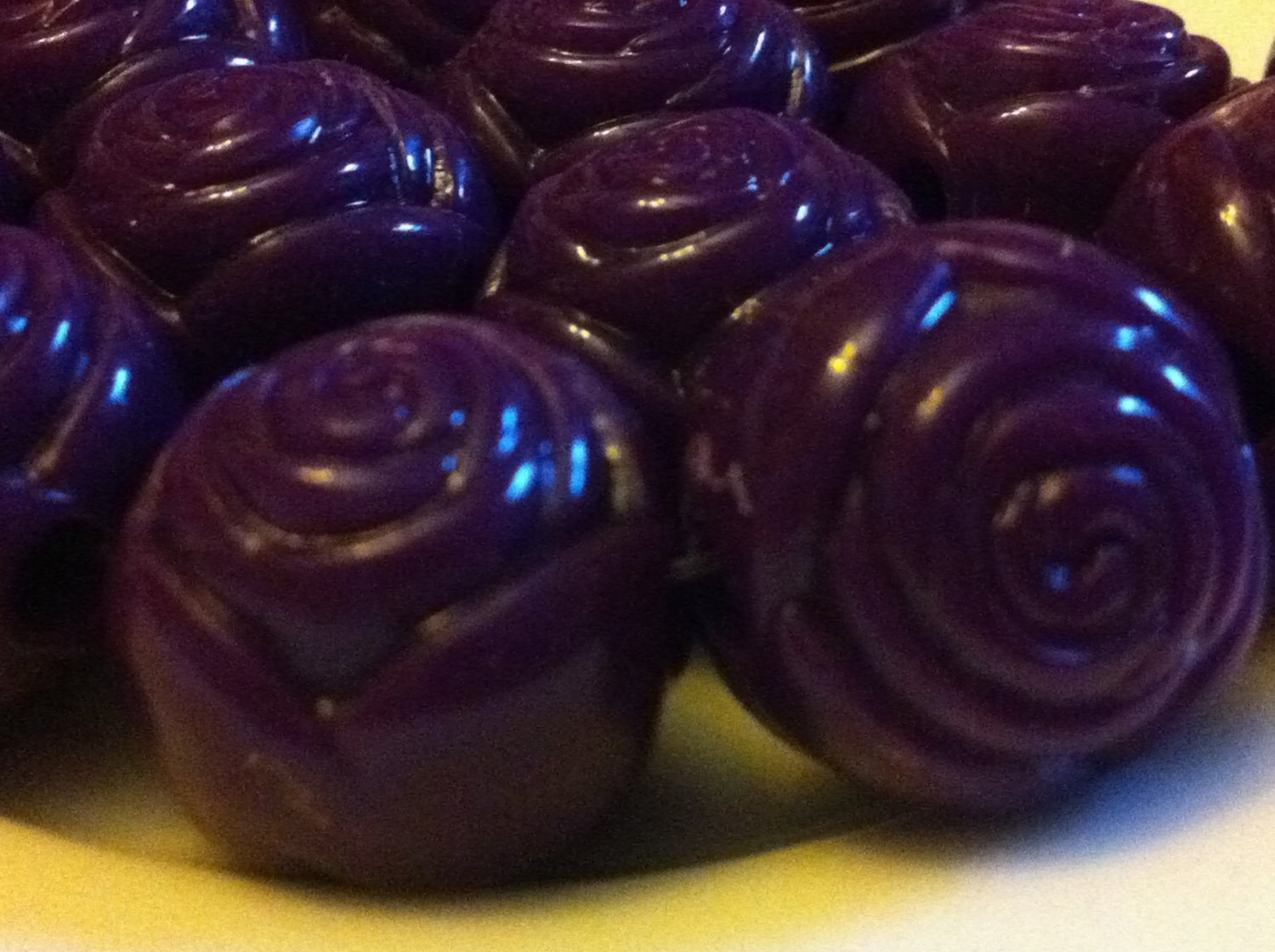 Acrylic Purple Rose Beads