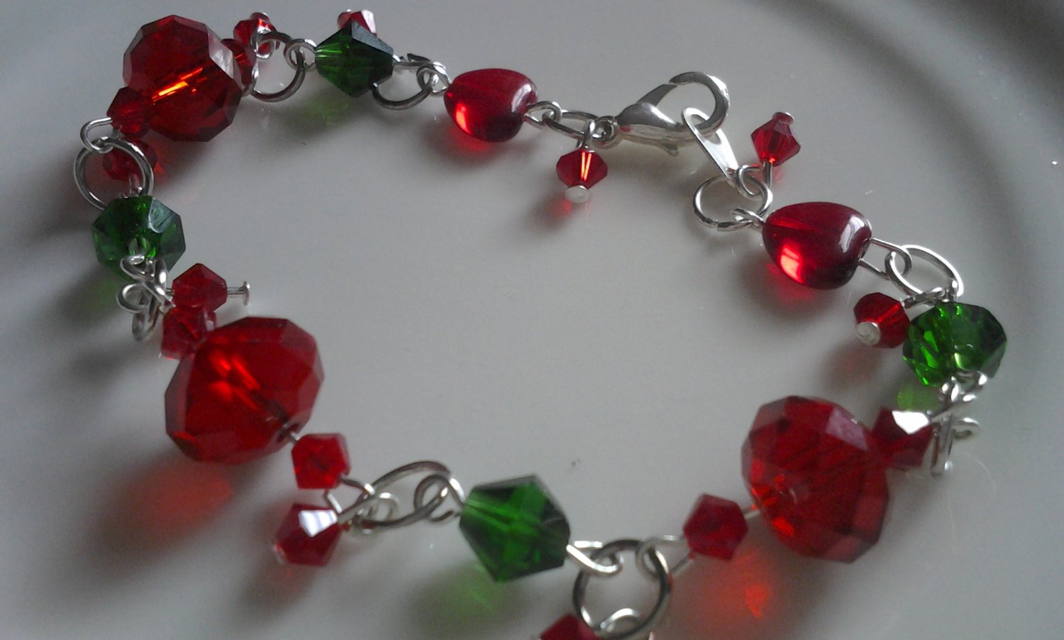 I Love You Cherry Much Swarovski Crystal Handmade Bracelet