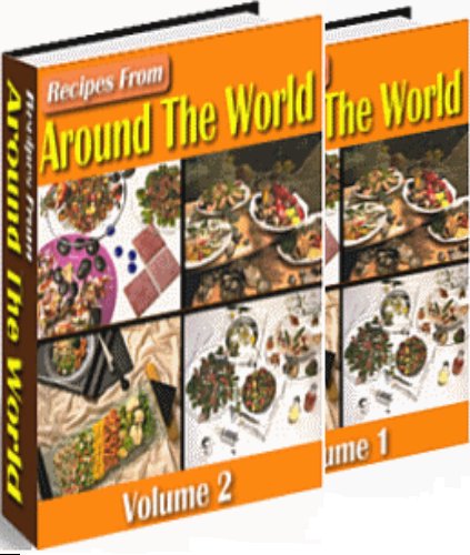 recipes from around the world vol1+ vol2 ebooks + resell rights