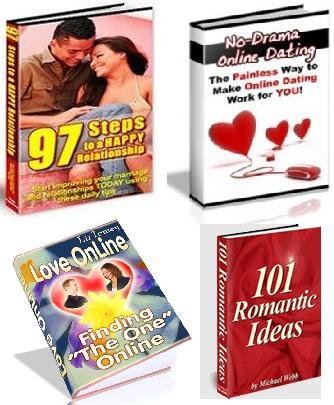 DATING, LOVE & ROMANCE 4 EBOOKS PACKAGE + RESELL RIGHTS