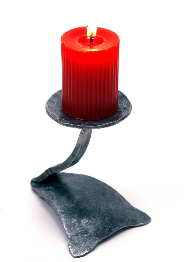 Handmade Forged Iron candlestick holder