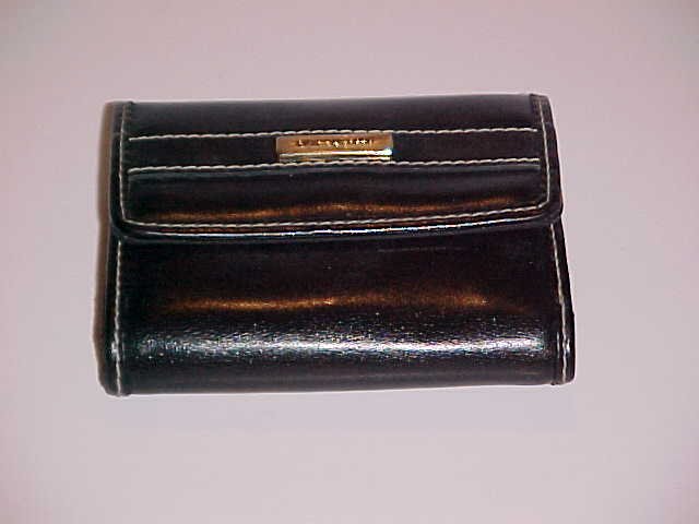 Women's Liz Claiborne Black Faux Leather Wallet